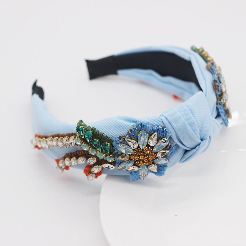Wholesale Baroque Crystal Fabric Hair Accessories